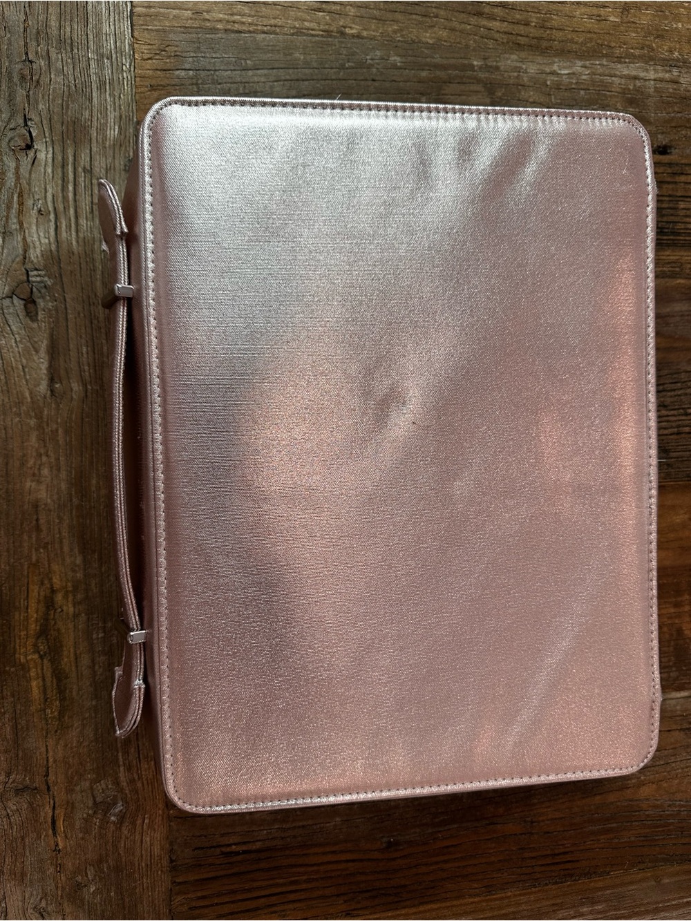 Lancome Rose Gold Floral Embossed Cosmetic Case - Picture 8 of 8